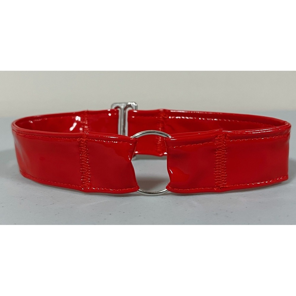 Red Latex Silver O-Ring Choker Necklace Jewelry ❤️✨ #silver #choker #necklace